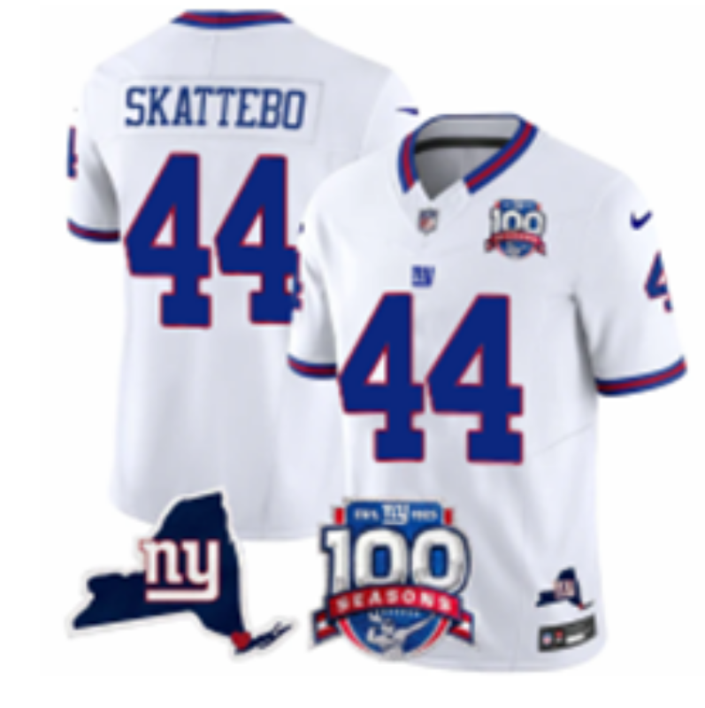 Men New York Giants #44 Skattebo blue Nike 2025 Jerseys style 5->new york giants->NFL Jersey